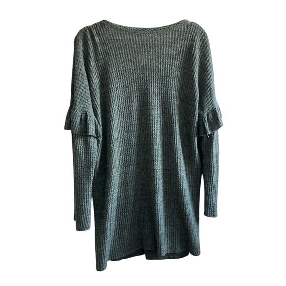 Lazy Sunday Green Relaxed Casual Oversized Puffer Thermal Cotton Tunic - Picture 6 of 7